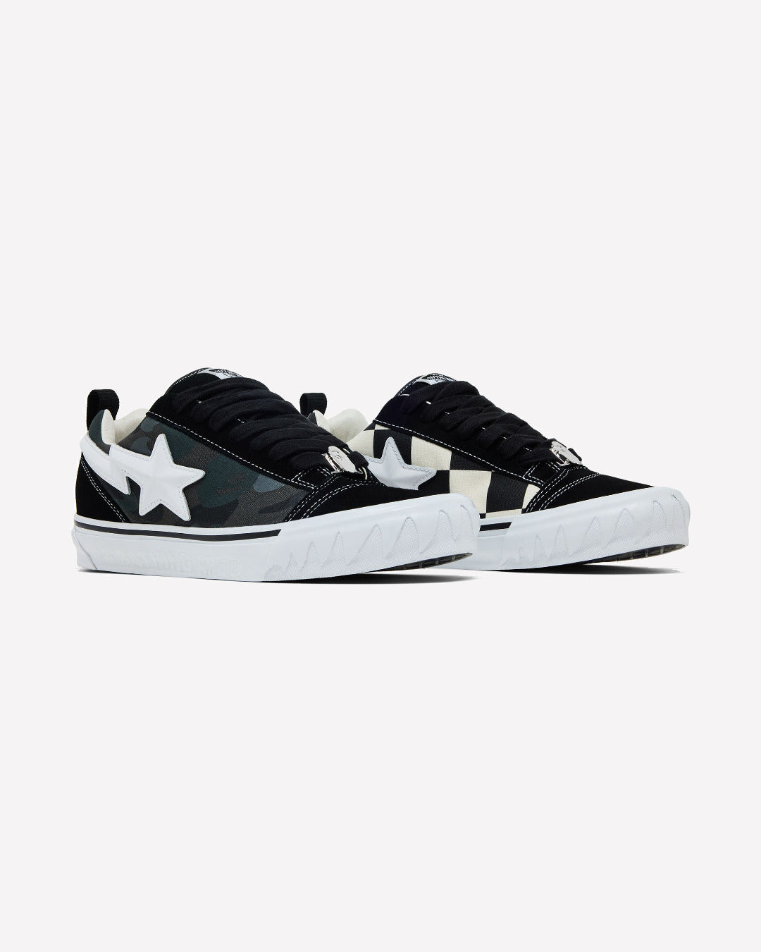 Vans Knu Skool Bape Camo Black — Detalle del talón