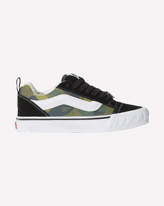 Vans Knu Skool Bape Camo Green — vista frontal
